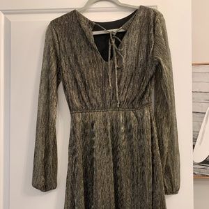 Xhilaration Black and Gold dress - XS